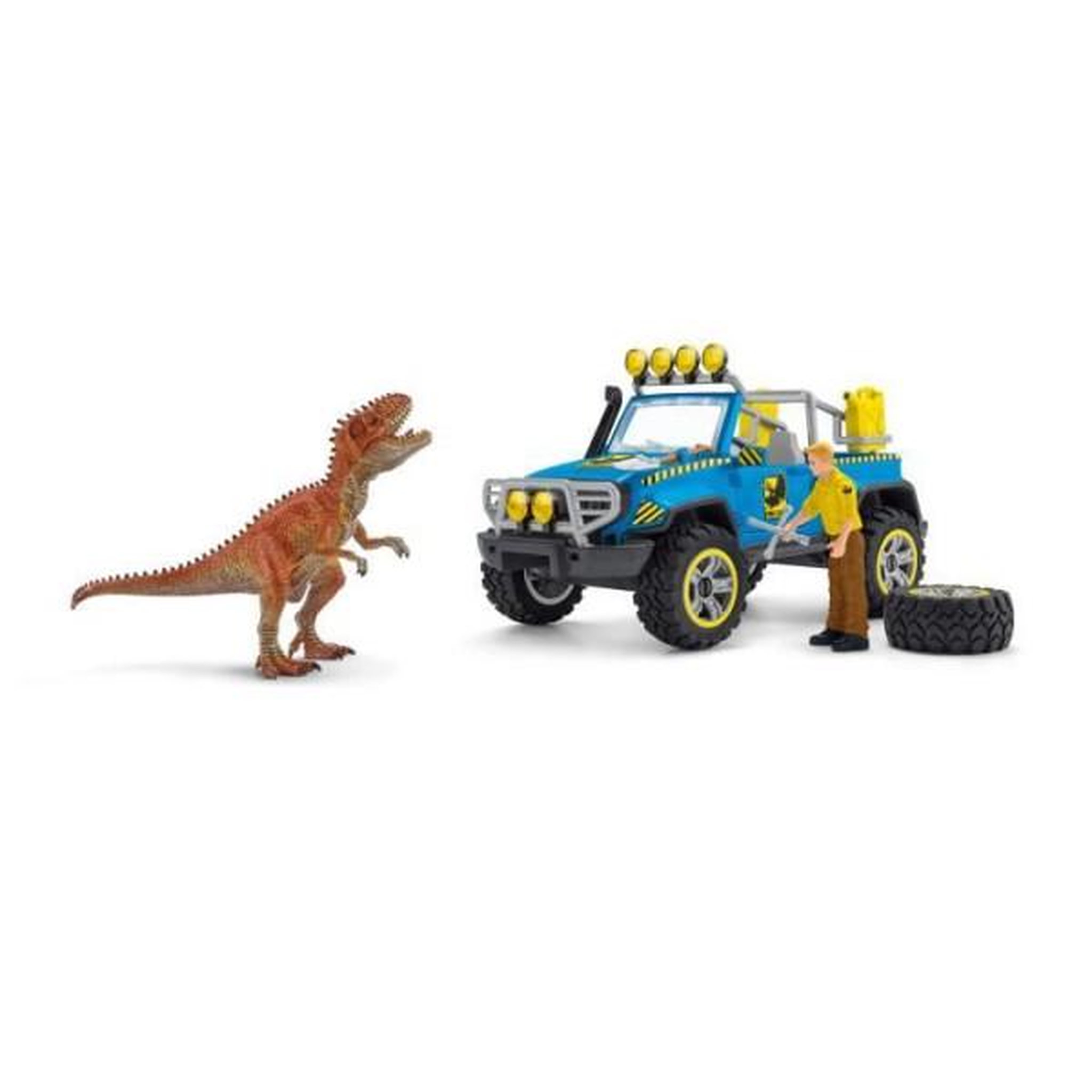 Voir la diapositive 4 : Schleich Coffret Voiture tout-terrain avec avant-poste Dino, jouet dinosaure pour enfants, des 4 ans, Schleich 41464 DINOSAURS
