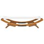 Voir la diapositive 4 : VIDAXL Lit de repos exterieur 100x188,5x44 cm Bois courbe massif Creme