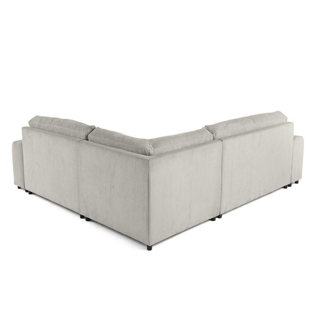 LISA DESIGN Garance - canapé modulable d'angle droit - 5 places - en velours côtelé