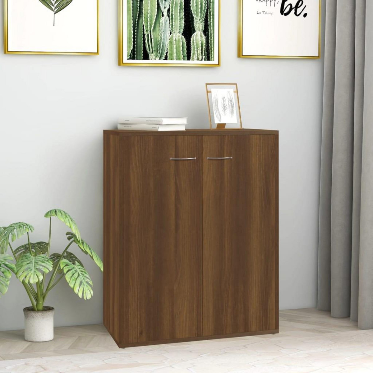 VIDAXL Buffet Chene marron 60x30x75 cm Bois d'ingenierie