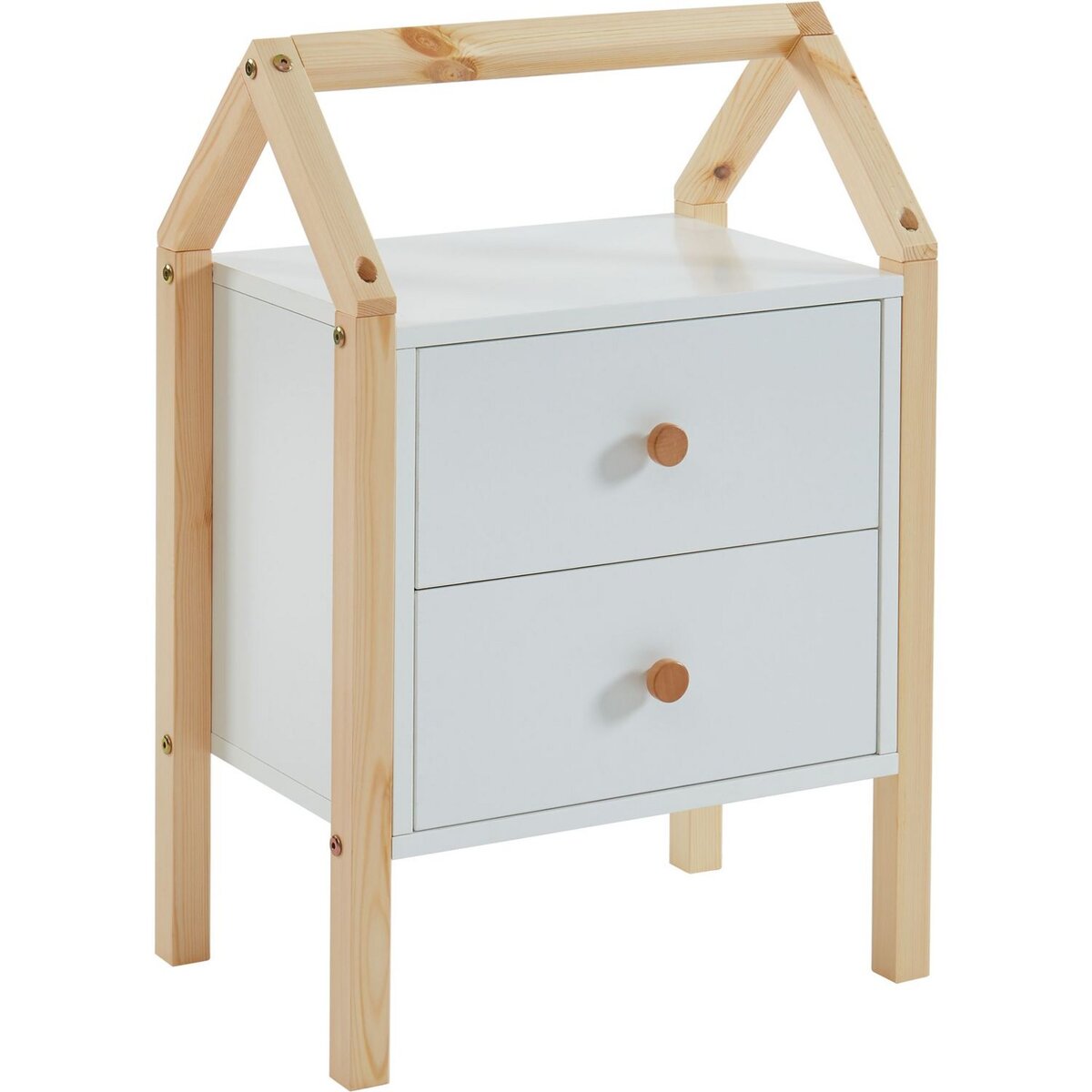 Table de chevet enfant  2 tiroirs L46cm CLEM