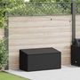 Voir la diapositive 2 : VIDAXL Boîte de rangement de jardin noir 110x50x58 cm resine tressee