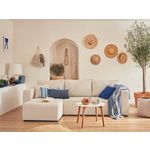 BEST MOBILIER Topaze - canapé d'angle réversible - 4 places - convertible avec coffre - en velours côtelé. Coloris disponibles : Orange, Gris, Vert, Bleu, Beige