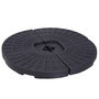 Voir la diapositive 1 : OUTSUNNY Lot de 4 poids de lestage pour parasols déportés dim. totales 48L x 48l x 8H cm polyéthylène haute densité noir