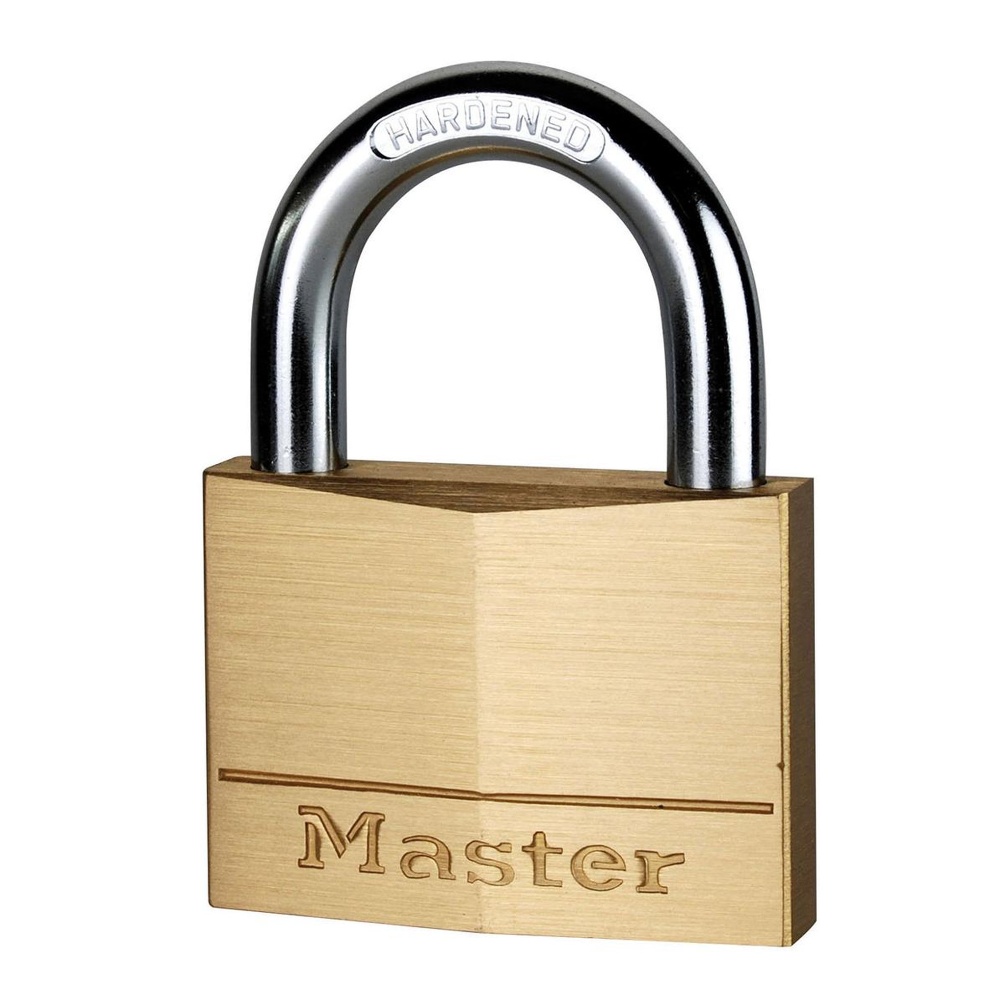 Master lock 160eurd cadenas à clé en laiton, doré, 8,2 x 6 x 1,4 cm