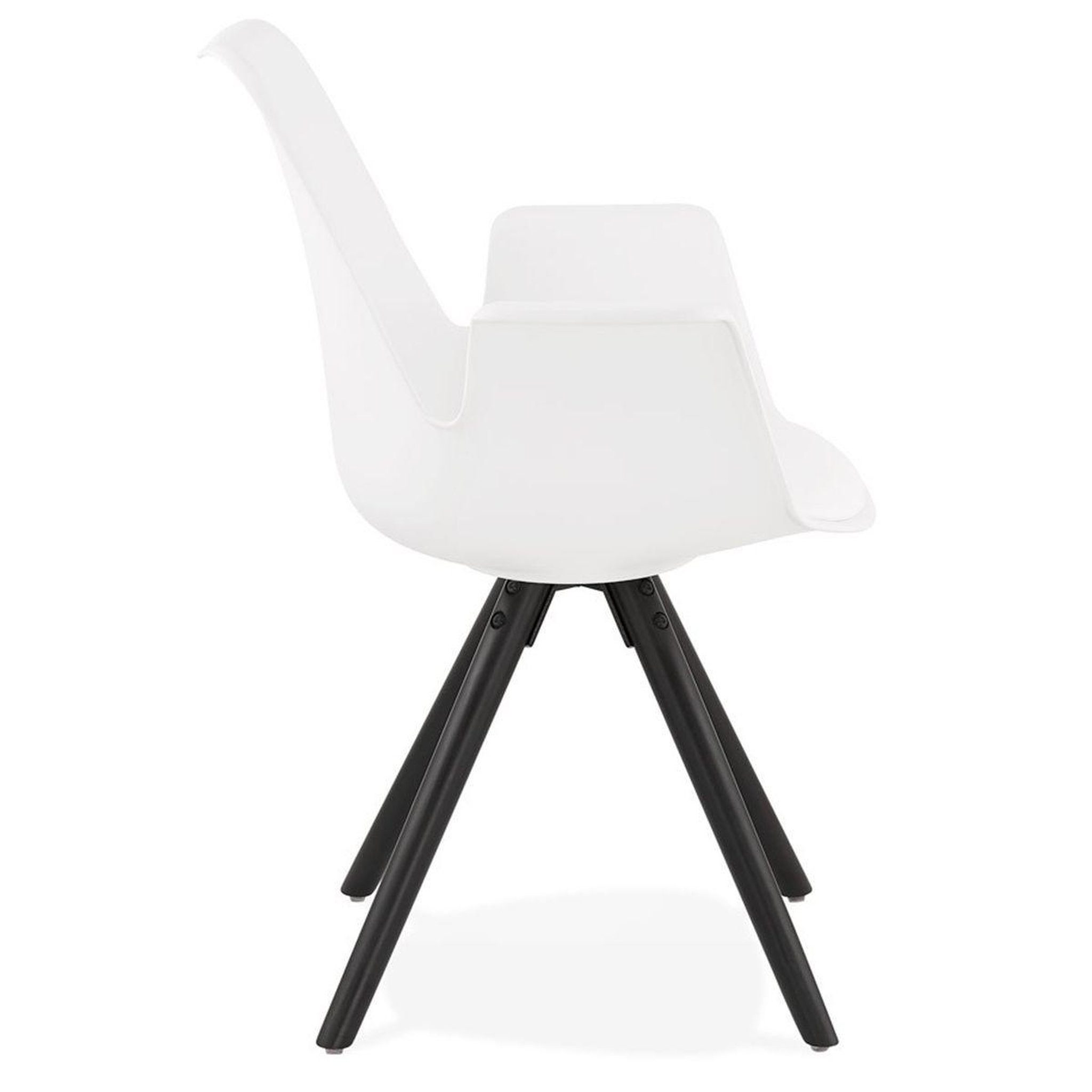 Voir la diapositive 3 : Paris Prix Chaise design avec accoudoirs  zayven  82cm blanc