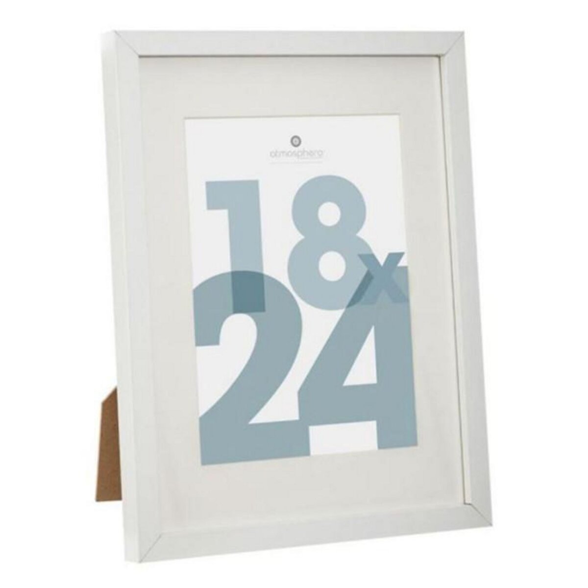 ATMOSPHERA Cadre Photo en Verre  Manu  18x24cm Blanc
