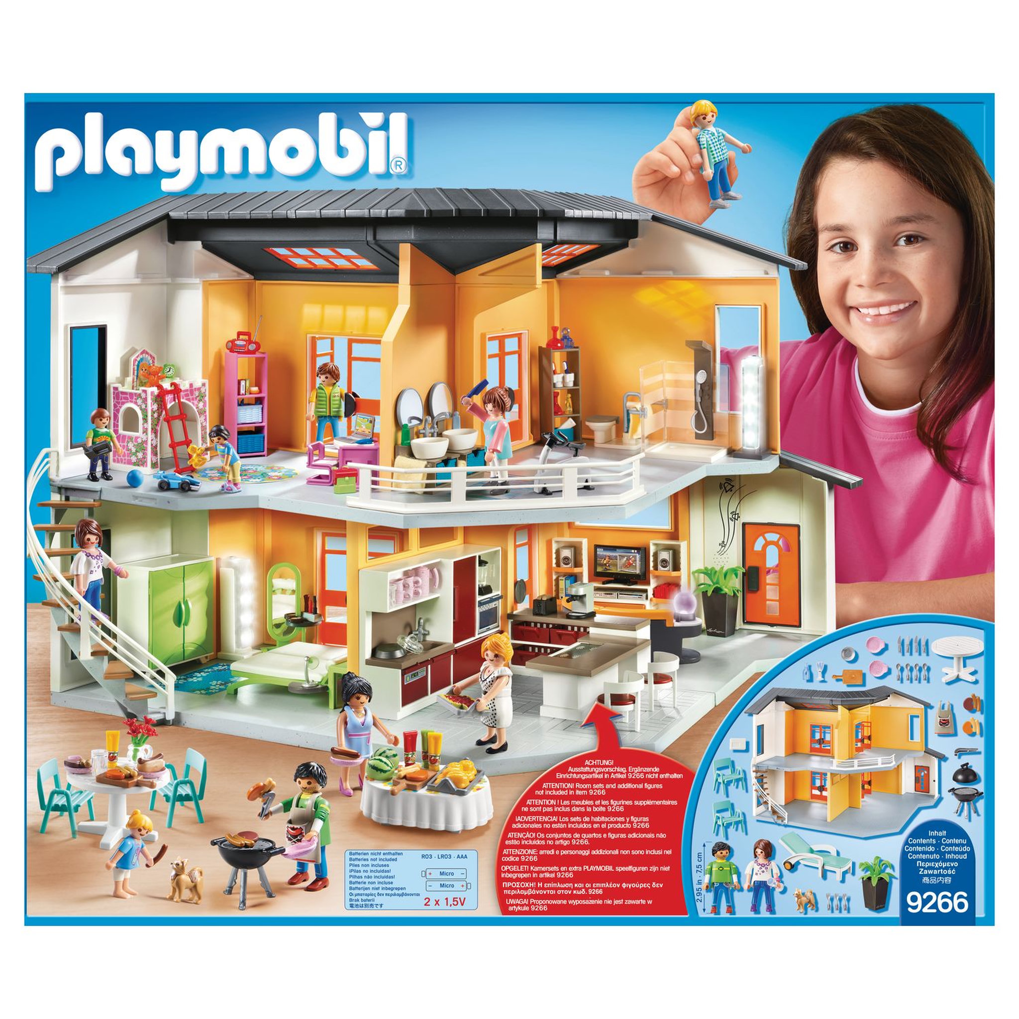 Voir la diapositive 7 : PLAYMOBIL 9266 - City Life - Maison moderne 