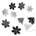 ATMOSPHERA Guirlande LED à Piles  10 Fleurs  23cm Noir