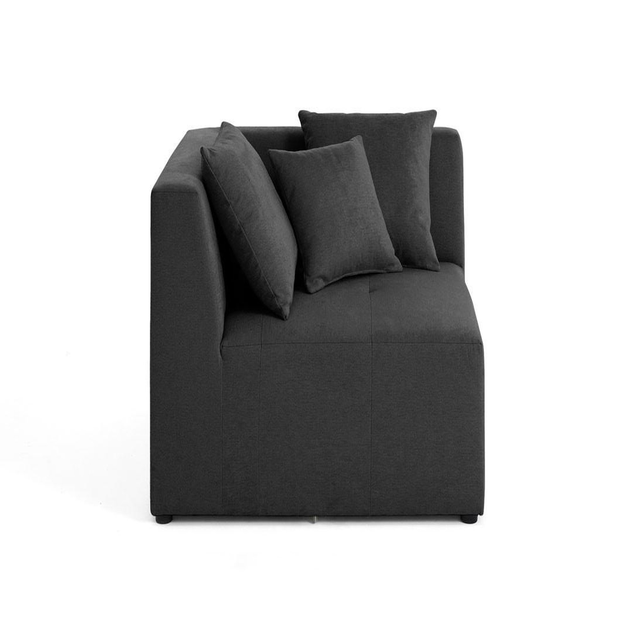 Voir la diapositive 1 : BEST MOBILIER Amalfi - module d'angle réversible - en tissu