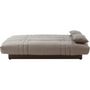 Voir la diapositive 4 : MARKET24 Clic clac 3 places THELMA - Tissu Soro taupe - Couchage 125x190 cm - L190 x P92 x H96 cm