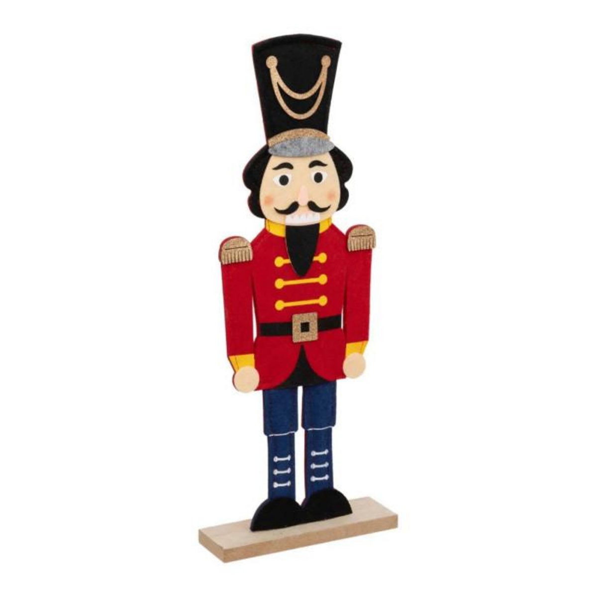 ATMOSPHERA Personnage Feutrine  Casse Noisette  41cm Rouge