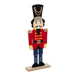 ATMOSPHERA Personnage Feutrine  Casse Noisette  41cm Rouge