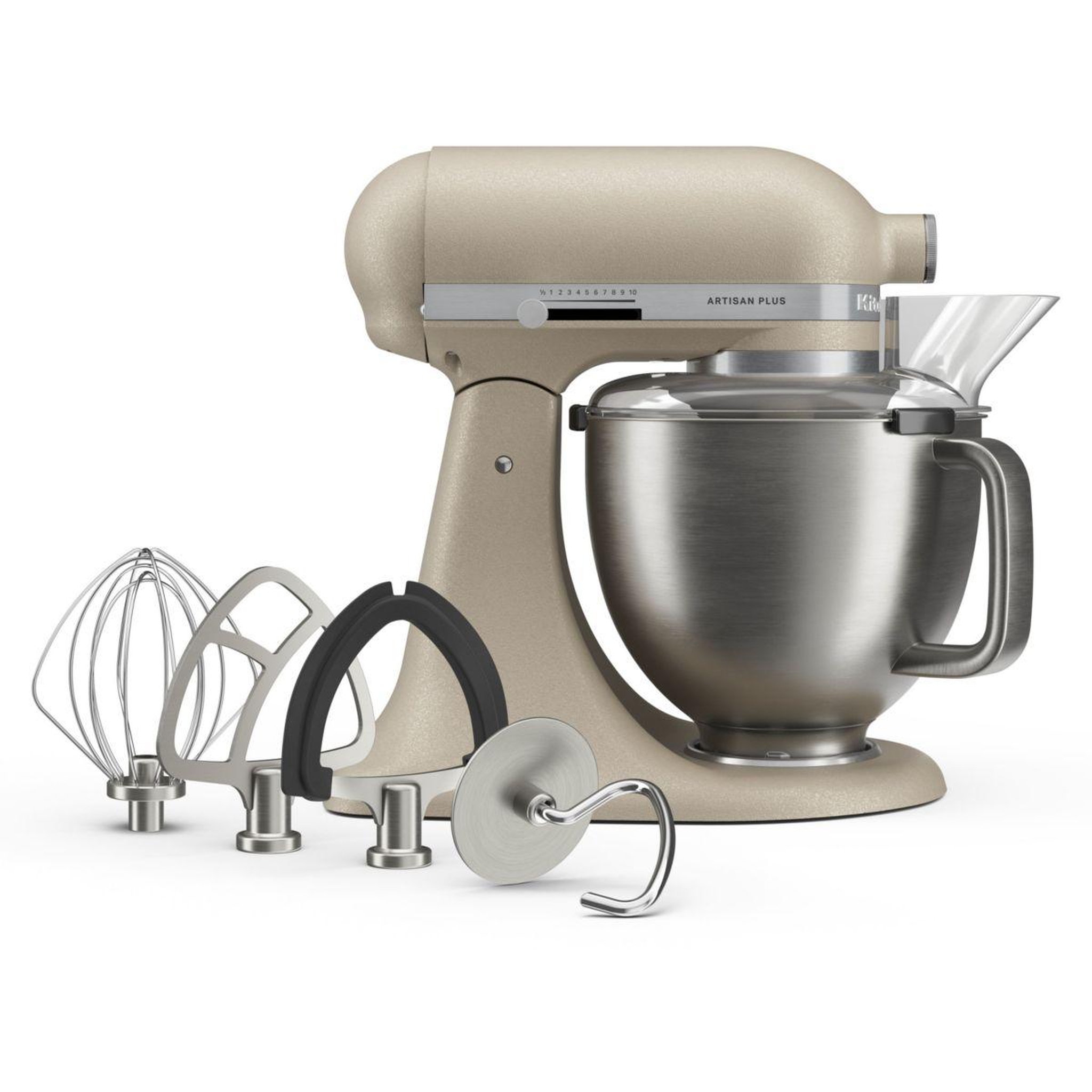 KitchenAid Robot pâtissier 5KSM50PKVEOC Artisan Plus Avoine avec éclairage LED du bol