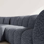 Voir la diapositive 4 : LISA DESIGN Curtis - canapé d'angle gauche 4 places avec accoudoir en tissu texturé