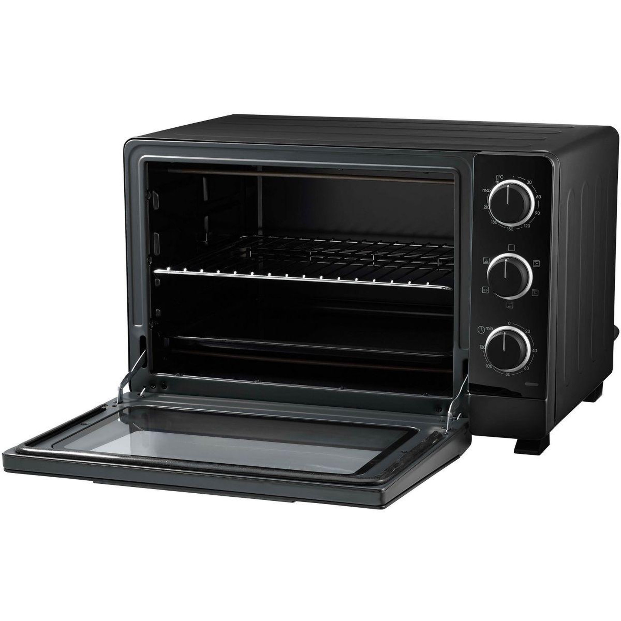 Voir la diapositive 3 : LAGRANGE Mini four 40L719 chaleur tournante 40L- 250°C - 120 minutes - Noir