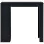 Voir la diapositive 2 : VIDAXL Table de bar avec etagere Noir 110x50x103 cm