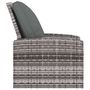 Voir la diapositive 4 : VIDAXL Fauteuil inclinable de jardin avec coussins gris resine tressee