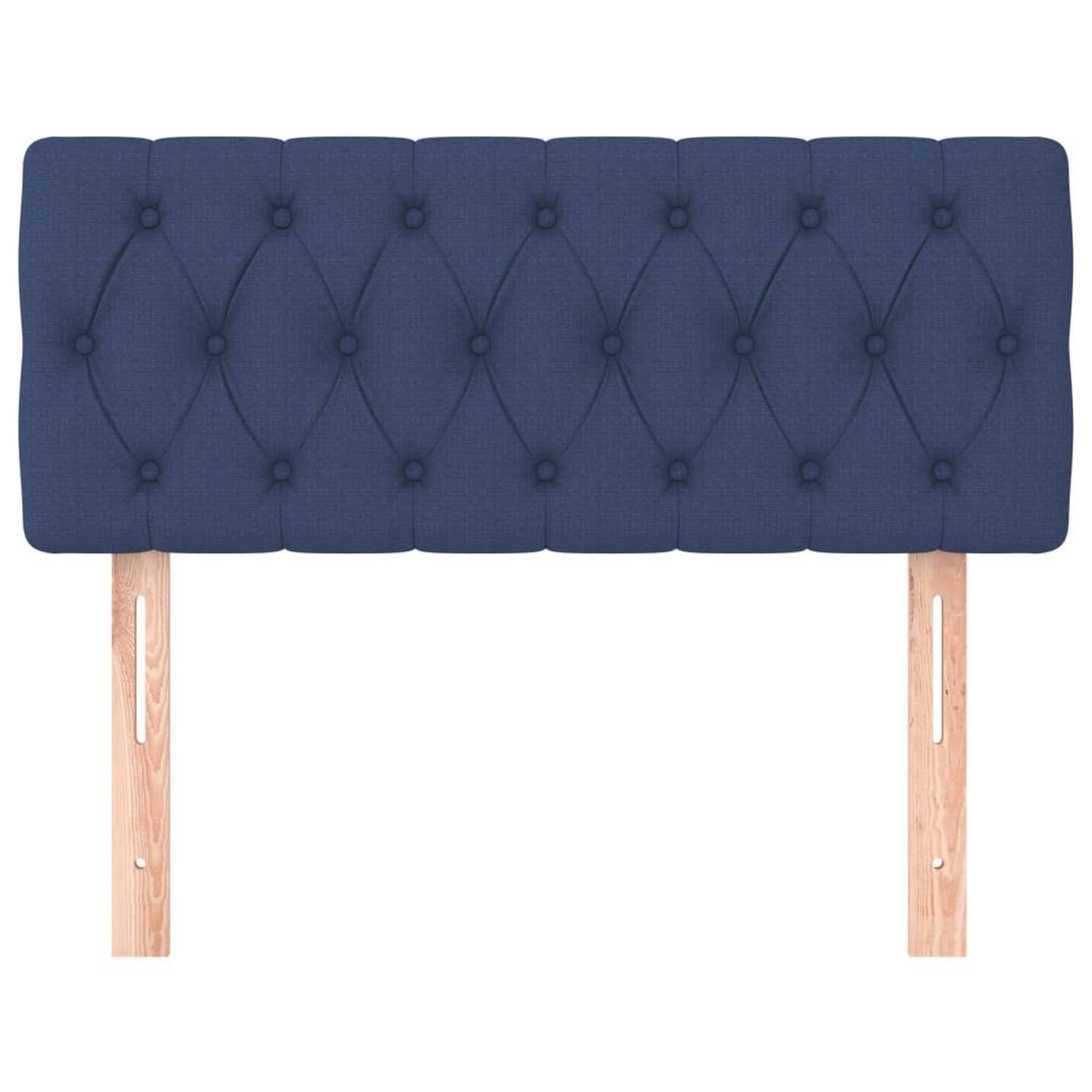 Voir la diapositive 3 : VIDAXL Tete de lit Bleu 90x7x78/88 cm Tissu