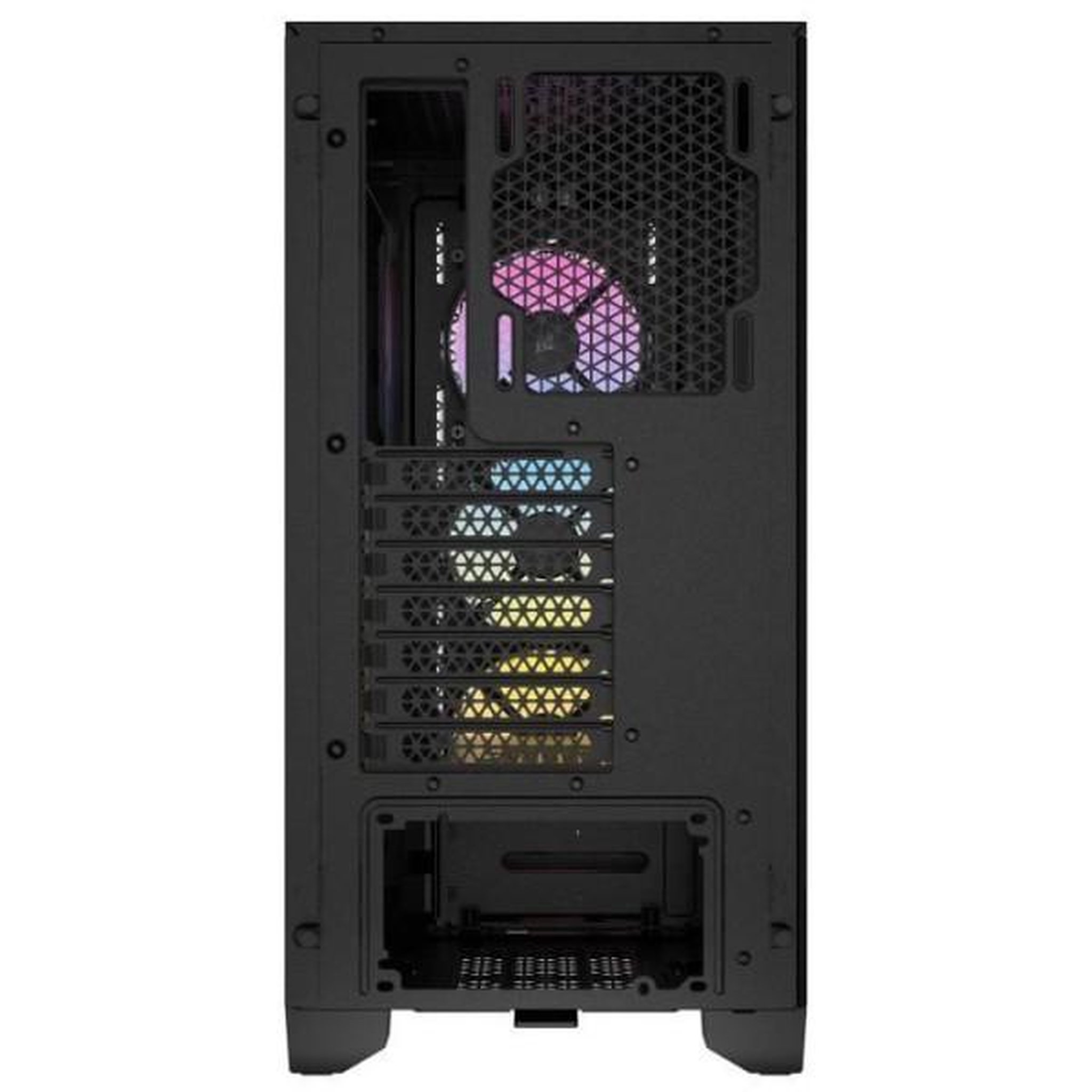 Voir la diapositive 5 : Corsair Boîtier pc - corsair - 3000d rgb airflow - atx moyen-tour - 3 ventilateurs ar120 rgb - noir