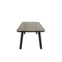 Voir la diapositive 4 : Paris Prix Table de Jardin en Verre  Paola  200cm Noir & Marron