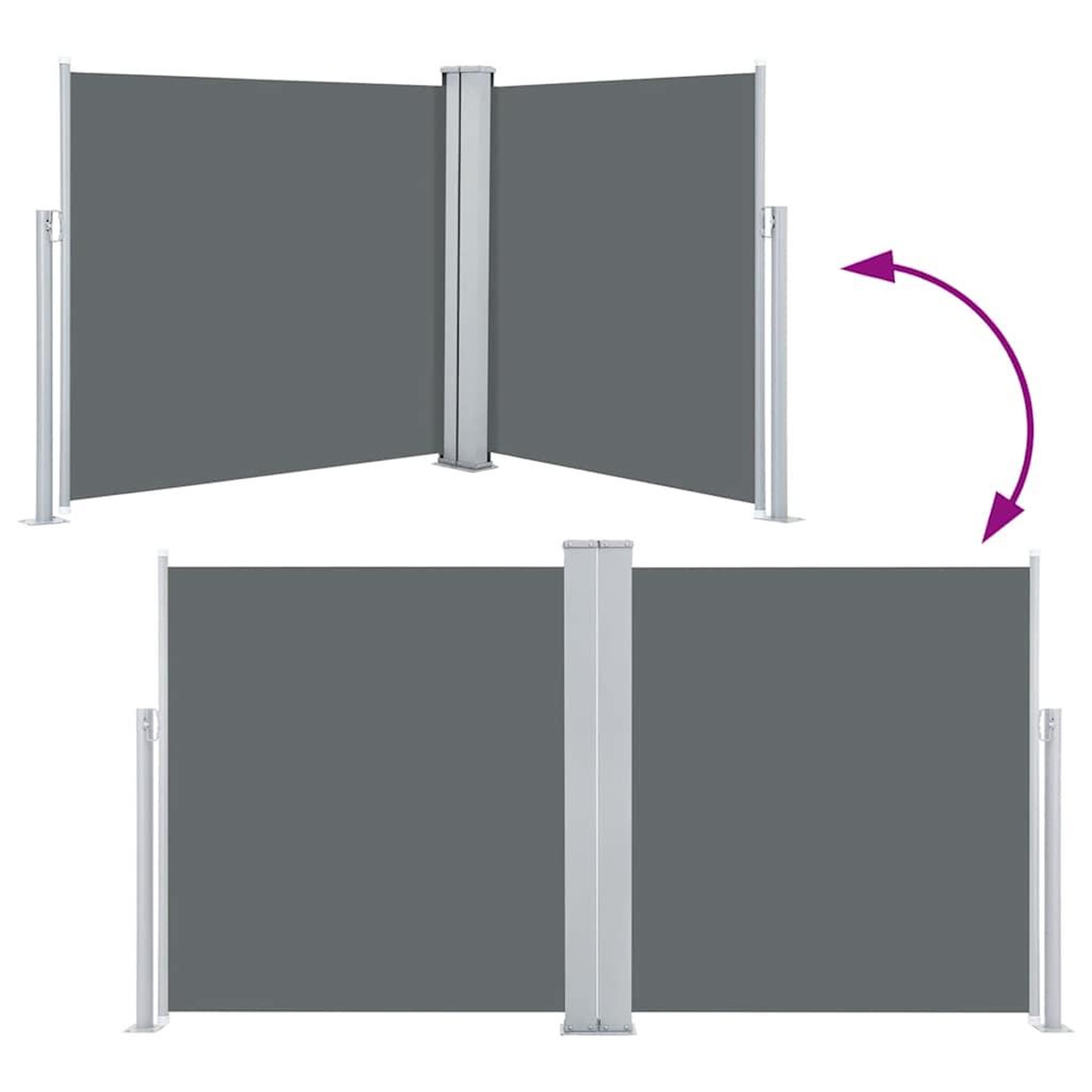 Voir la diapositive 5 : VIDAXL Auvent lateral retractable anthracite 100 x 600 cm
