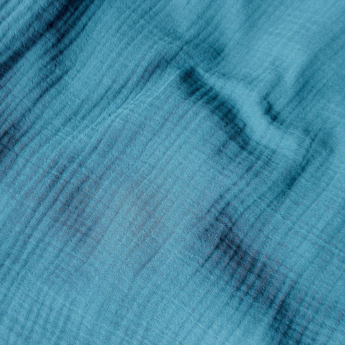 TOILINUX Parure de lit 2 places Sumatra avec imprimé - Longueur 260 cm x Largeur 240 cm - Vert émeraude