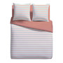 Voir la diapositive 2 : Parure housse de couette en microfibre motifs rayures DOBBY