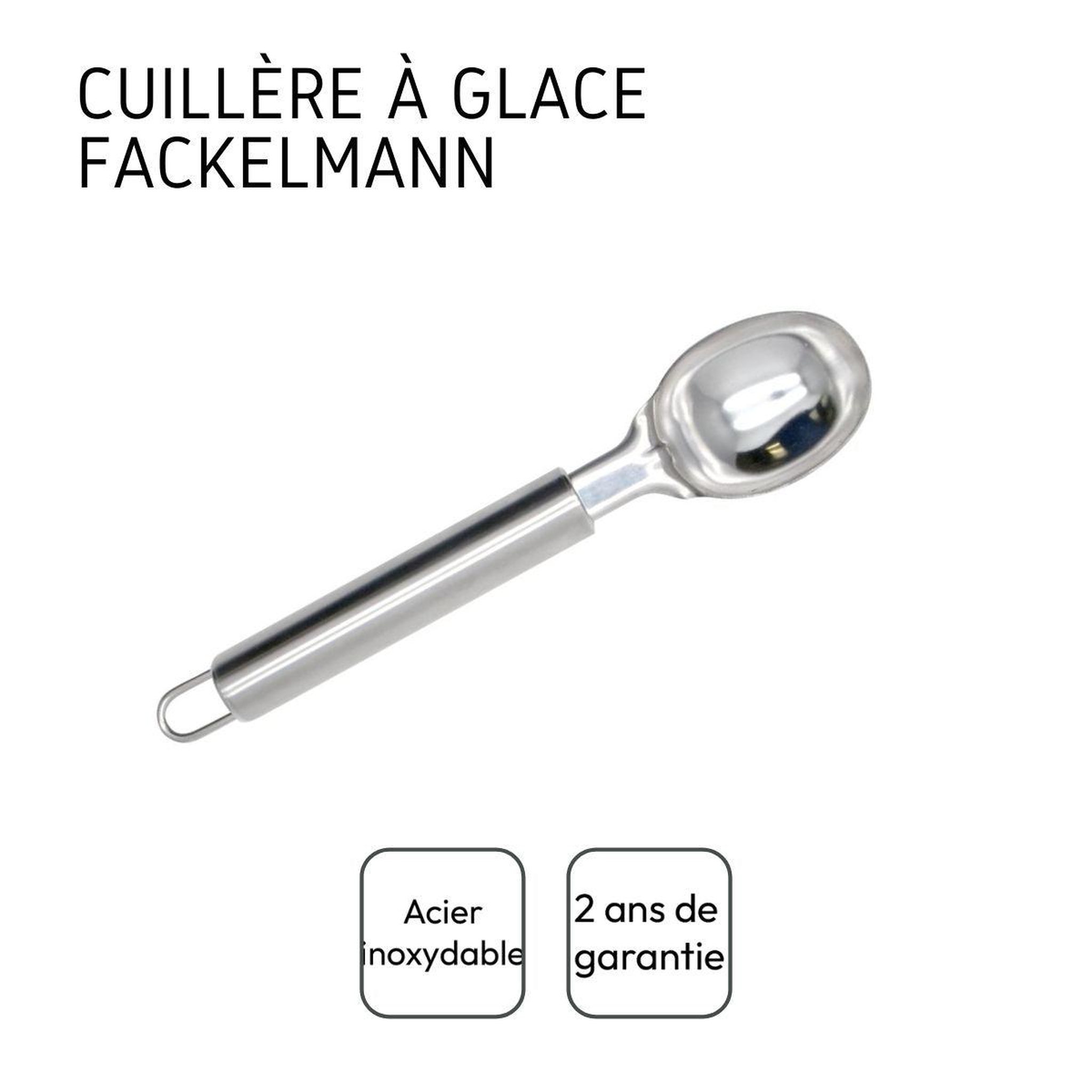 Voir la diapositive 4 : Fackelmann Set de 2 cuillères à glace inox fackelmann elemental