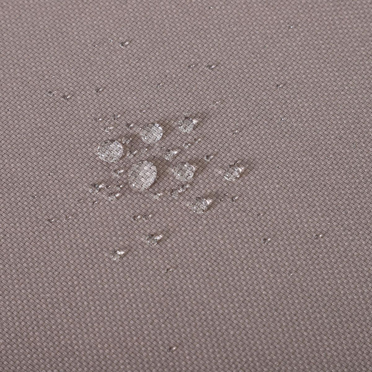 OUTSUNNY Ensemble salon de jardin d'angle design contemporain 5 places coussins marron table basse alu. noir et imitation bois