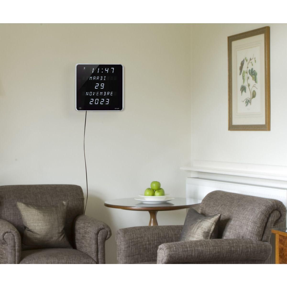 Orium Horloge Ephéméris LED Blanc DST