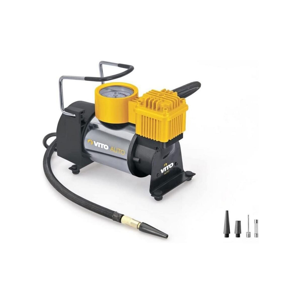 VITO Compresseur portable 140W 10 bar 115PSI Multi fonctions 35L/min Accessoires et Sac VITO