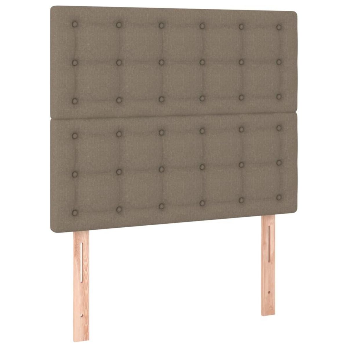 VIDAXL Tete de lit a LED Taupe 80x5x118/128 cm Tissu