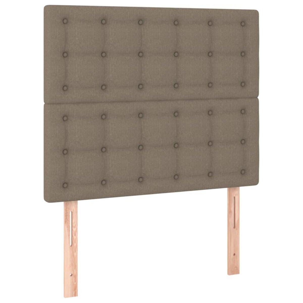 VIDAXL Tete de lit a LED Taupe 80x5x118/128 cm Tissu