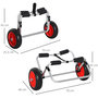 Voir la diapositive 3 : HOMCOM Chariot sit on top kayak chariot de transport pliable pour bateaux canoë ou kayak charge max. 90 Kg alu. mousse antidérapante