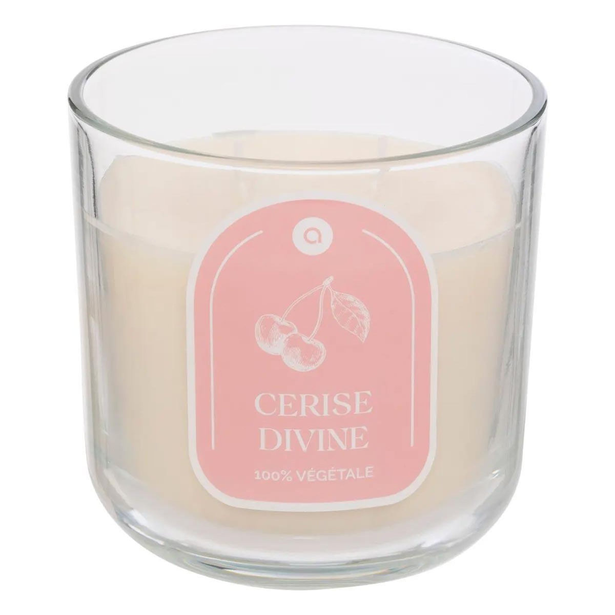 ATMOSPHERA Bougie Parfumée en Verre  Floa  350g Cerise