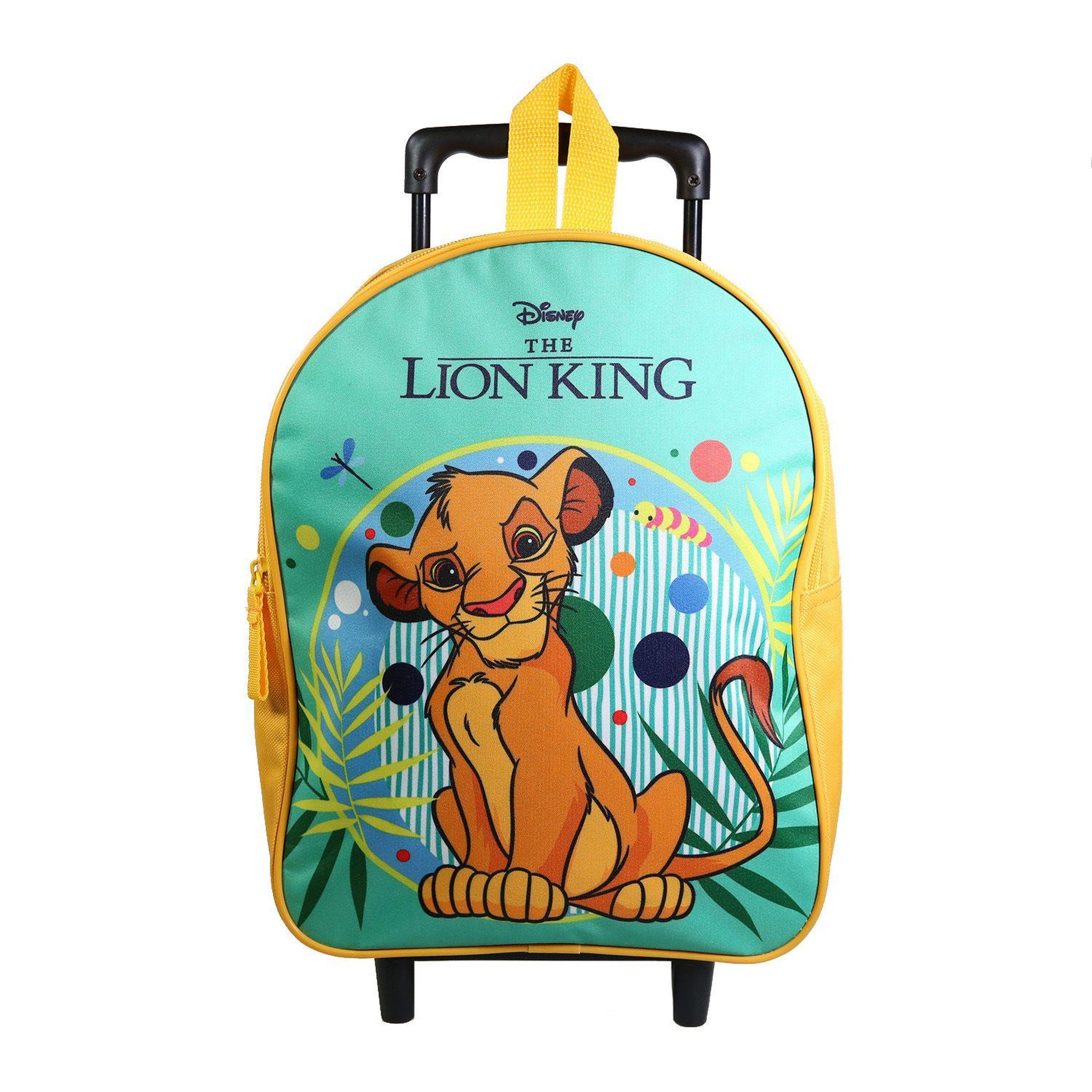 Bagtrotter BAGTROTTER Sac à dos à roulettes 31 cm maternelle Le Roi Lion Vert