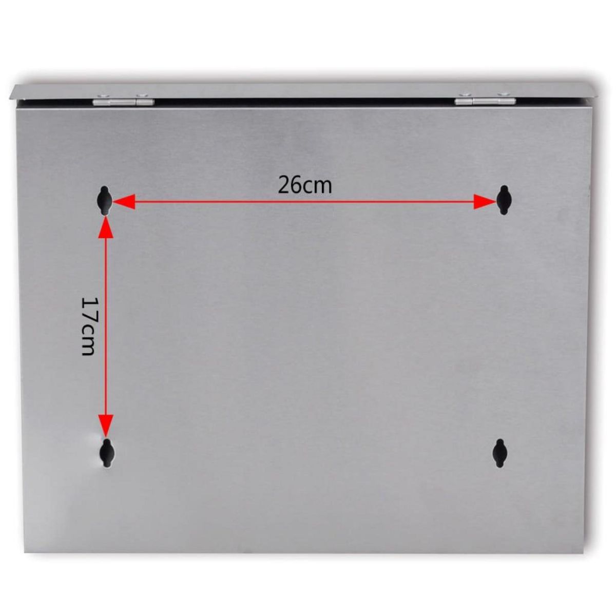 VIDAXL Boîte aux lettres en acier inoxydable