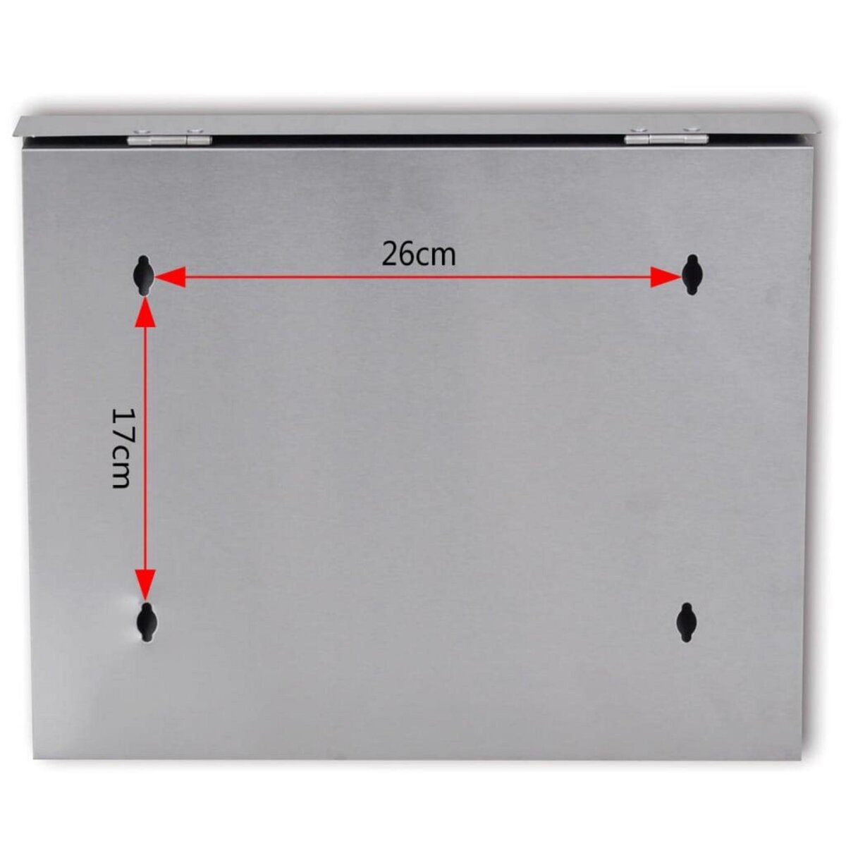 VIDAXL Boîte aux lettres en acier inoxydable