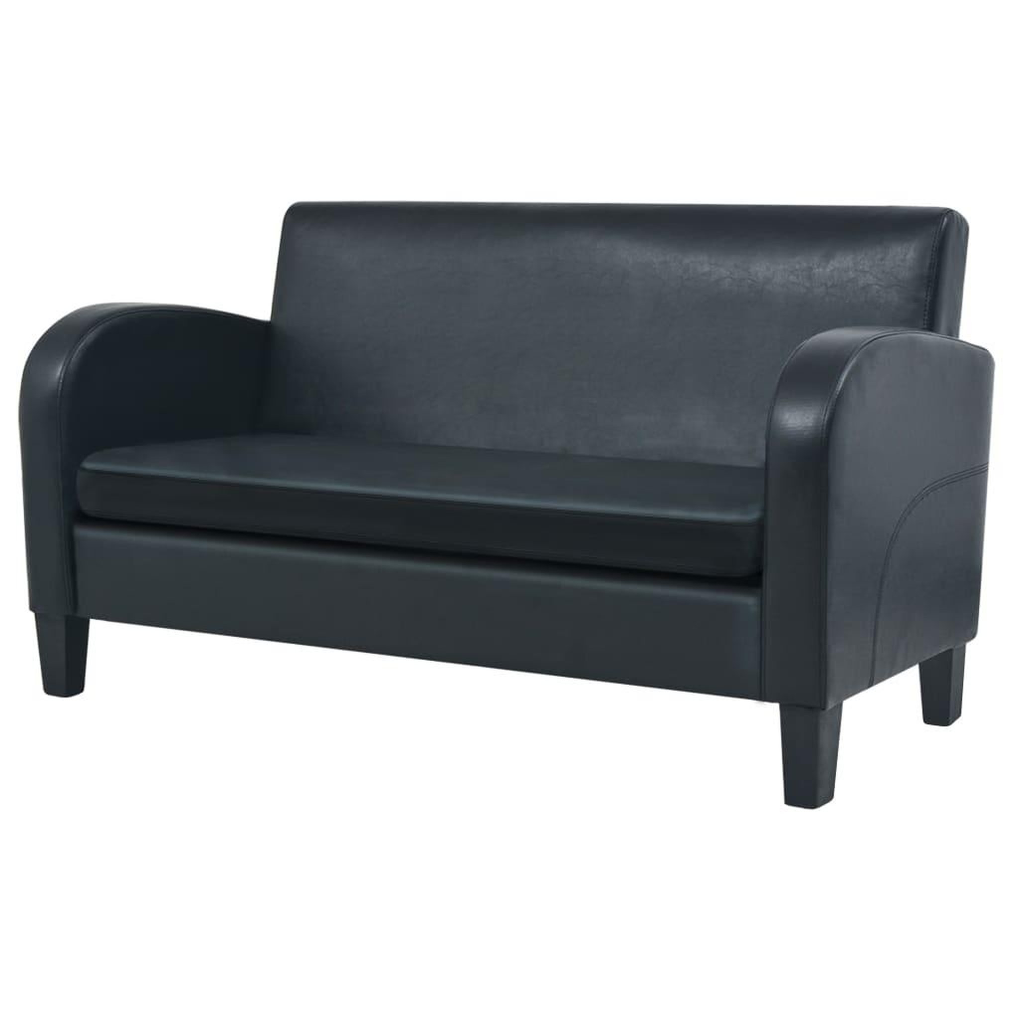 Voir la diapositive 5 : VIDAXL Ensemble de canapes 2 pcs cuir synthetique noir