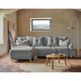 Voir la diapositive 1 : BEST MOBILIER Lena - canapé d'angle réversible convertible - 4 places - style scandinave