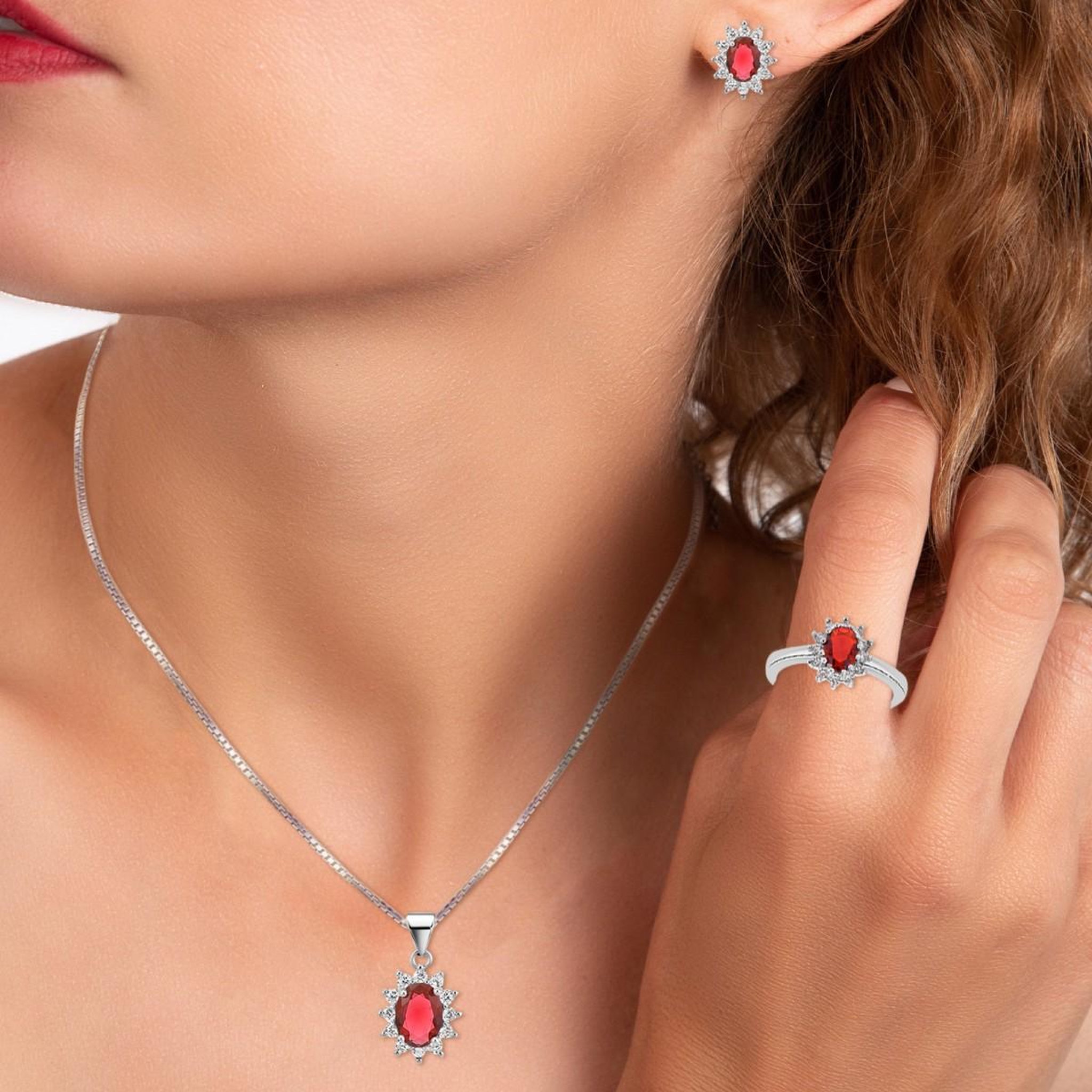 Voir la diapositive 2 : SC CRYSTAL Parure SC Crystal ornée de Zirconium