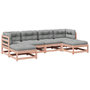Voir la diapositive 2 : VIDAXL Salon de jardin 6 pcs et coussins bois massif sapin de douglas
