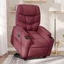 Voir la diapositive 1 : VIDAXL Fauteuil inclinable rouge bordeaux tissu