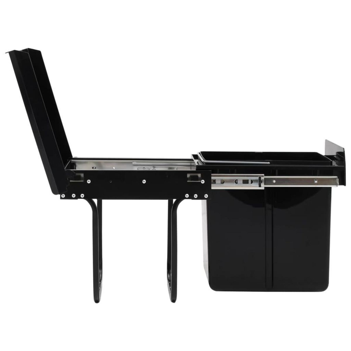 VIDAXL Poubelle amovible de cuisine fermeture en douceur 20 L