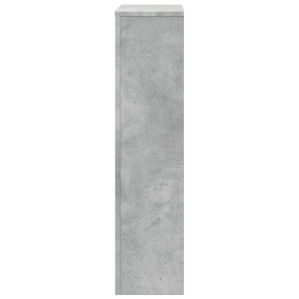 VIDAXL Cache-radiateur gris beton 78x20x82 cm bois d'ingenierie