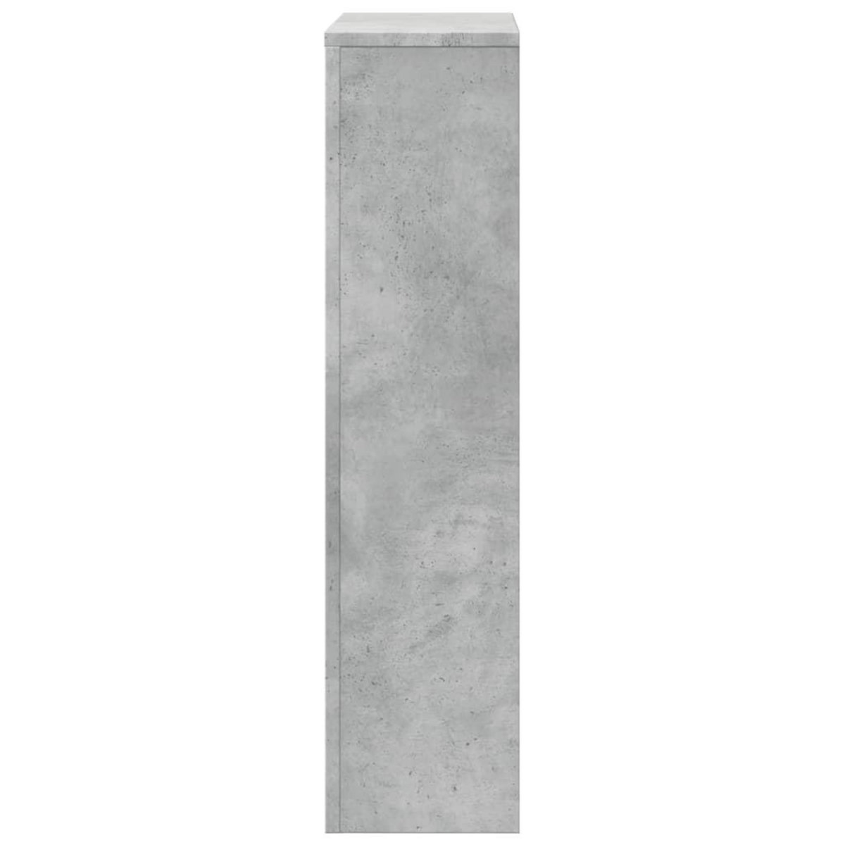 VIDAXL Cache-radiateur gris beton 78x20x82 cm bois d'ingenierie