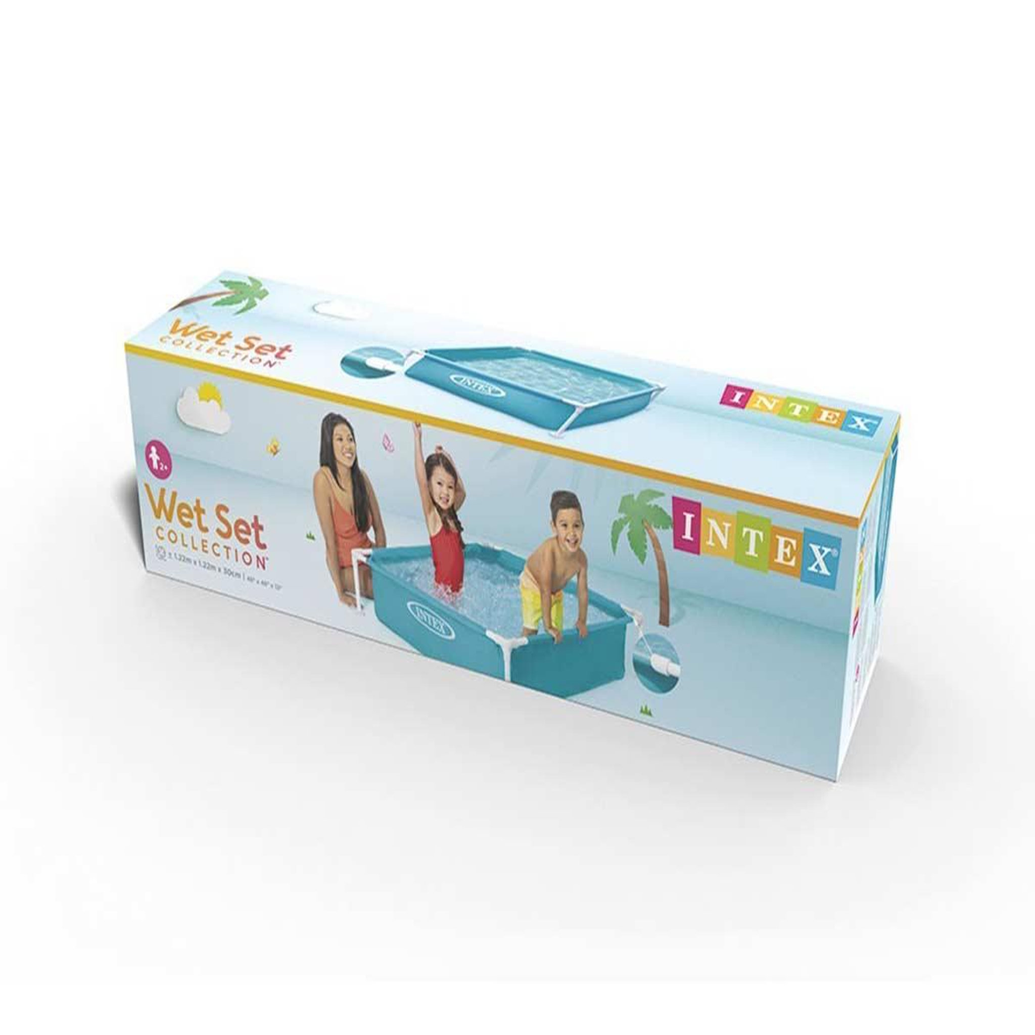 Voir la diapositive 6 : INTEX Piscine tubulaire carrée 1,22 x 1,22  x 0,30 m - intex