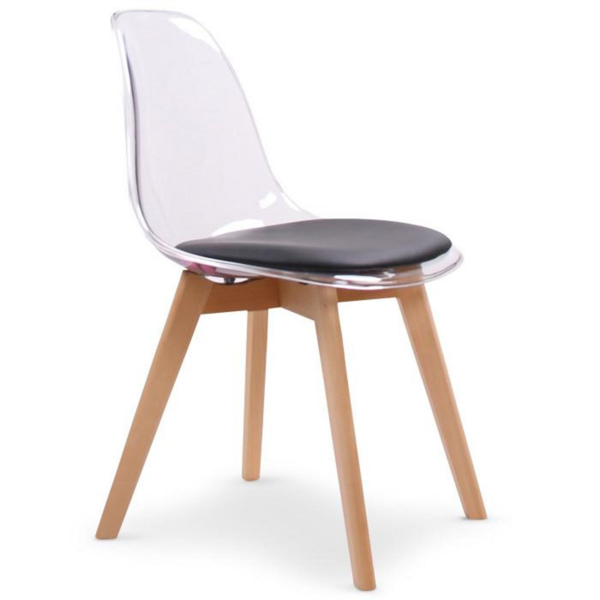 Paris Prix Lot de 2 Chaises Scandinave  Flaubert  84cm Noir