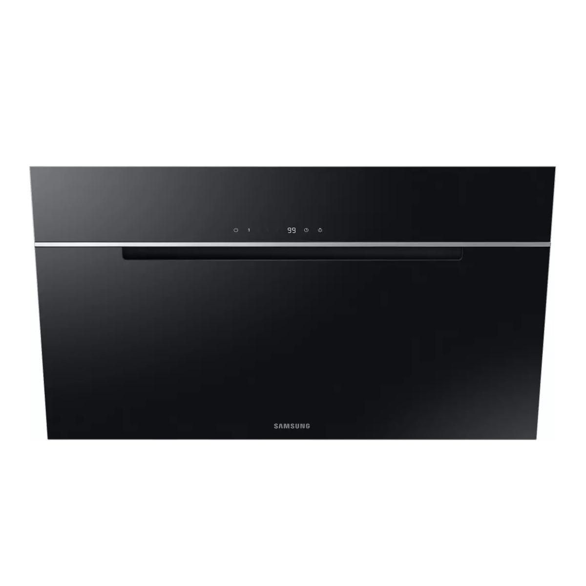 Samsung Hotte décorative inclinée 90cm 558 m3/h noir - NK36C7070WB